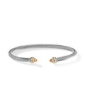 David Yurman Gemstone Cable Bracelet 18K Yellow Gold